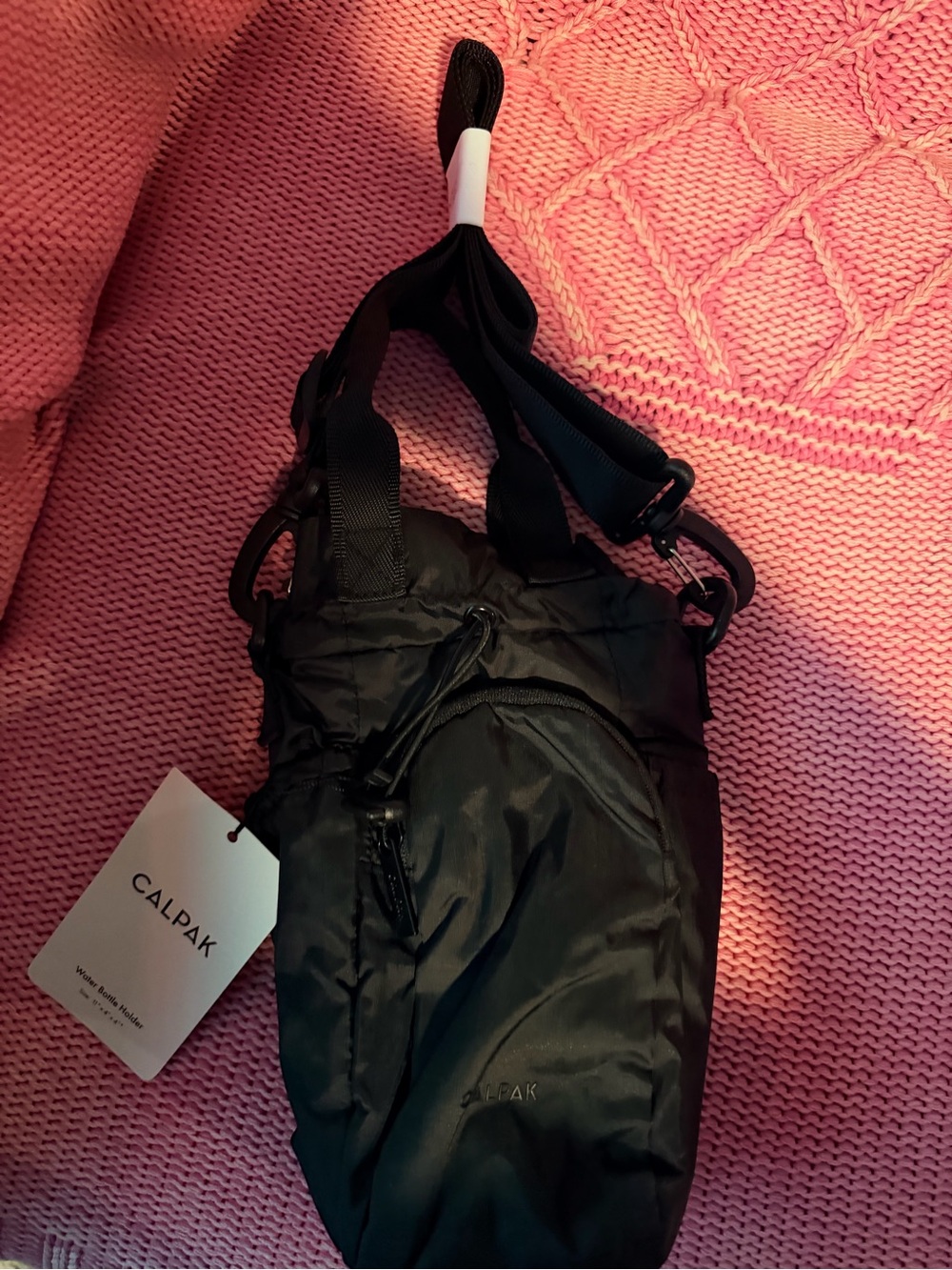 Calpak Black Crossbody Sling Bag with Adjustable Strap